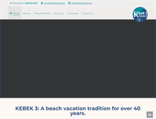 Tablet Screenshot of kebek3motel.com